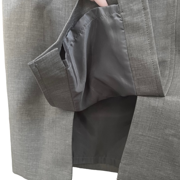 Kasper | Heather Gray Career Business Pencil Skirt 2P - Picture 9 of 17